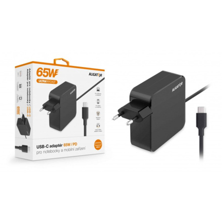 Aligator Power Delivery 65W USB-C adaptér, CHNT002 - neoriginální