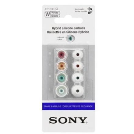 SONY náhradní silik. koncovky do sluchátek, bílé, EPEX10AW.AE