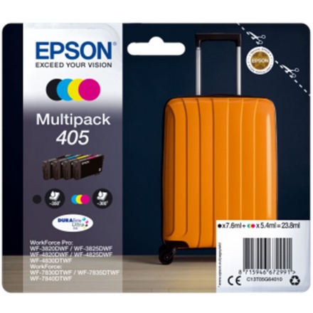 Inkoustová náplň Epson T05G64010, 405 multipack, 350/3x300 stran, CMYK (C13T05G64010)