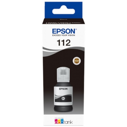 Epson 112 EcoTank Pigment Black ink bottle, C13T06C14A