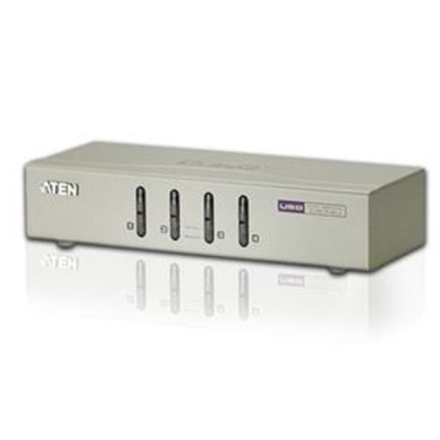 Aten 4-port KVM USB, audio 2.1, včetně kabelů, CS74U