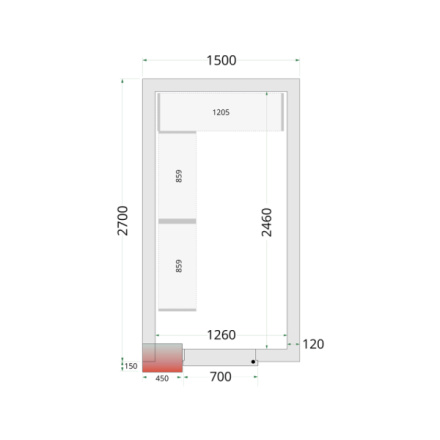 TEFCOLD CR 150x270x220