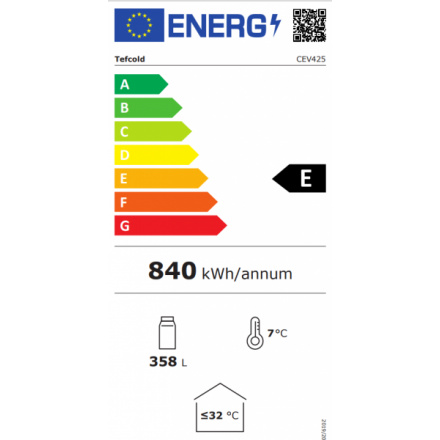 TEFCOLD CEV 425 BLACK