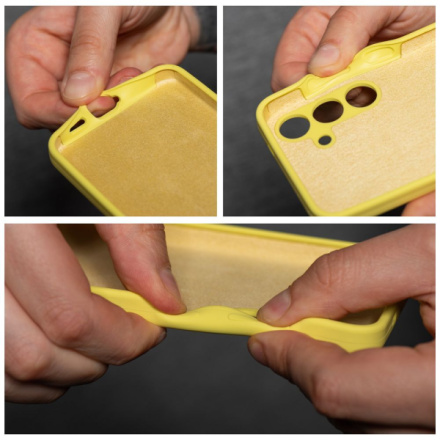 Case SILICONE 2mm for SAMSUNG A16 5G / A16 4G lemon 296406