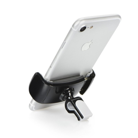 Car holder for smartphone to air vent black-grey 360 SILK 432882