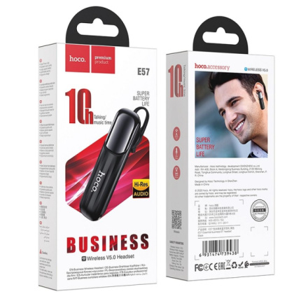 HOCO wireless bluetooth headset E57 black 445592