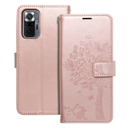 MEZZO Book case for XIAOMI Redmi Note 10 Pro tree rose gold 445820