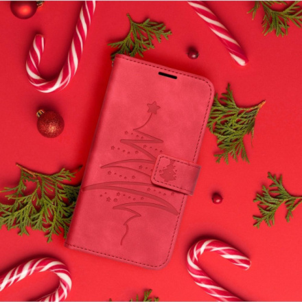 MEZZO Book case for XIAOMI Redmi NOTE 10 Pro christmas tree red 447328