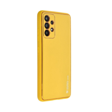 LEATHER case for SAMSUNG A23 5G yellow 584515