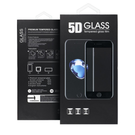 5D Full Glue Tempered Glass - for Xiaomi Redmi Note 12 4G / Redmi Note 12 5G black 586248