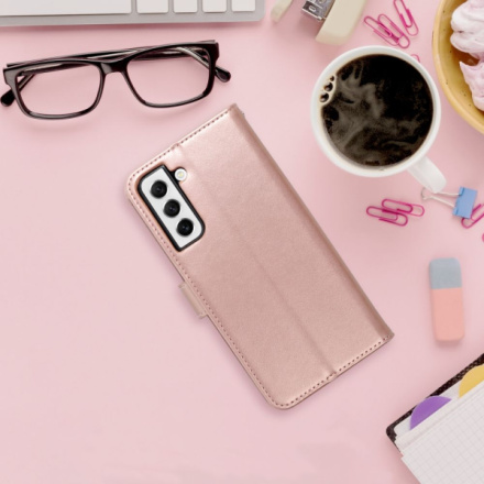 MEZZO Book case for SAMSUNG A54 5G mandala rose gold 590117