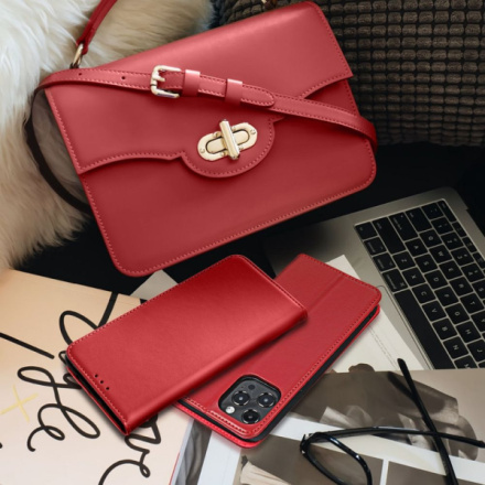 Leather case SMART PRO for XIAOMI Redmi NOTE 12 PRO Plus 5G claret 591395