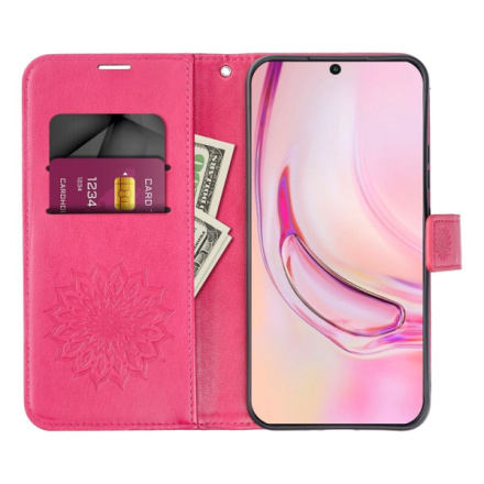 MEZZO Book case for XIAOMI Redmi Note 12 Pro 5G mandala magenta 592036