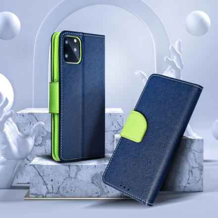 FANCY Book case for XIAOMI Redmi Note 12S navy / lime 592055