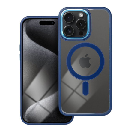 COLOR EDGE MAG COVER case compatible with MagSafe for IPHONE 15 Pro Max navy blue 593877