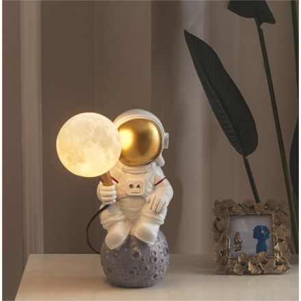 Moon table lamp ASTRONAUT sitting Art Deco (model 4) AMTL 598810