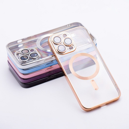 ELECTRO MAG COVER case compatible with MagSafe for SAMSUNG S24 gold 600260