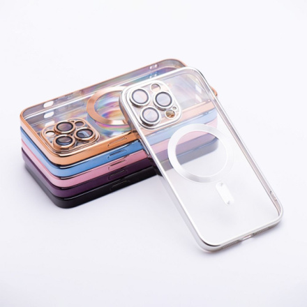 Electro Mag Cover case compatible with MagSafe for SAMSUNG S24 silver 600263