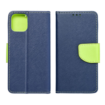 FANCY Book case for XIAOMI Redmi Note 13 4G navy / lime 600867