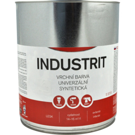 INDUSTRIT univerzální vrchní barva S2013, 4550 modř návěstní, 2,5 l