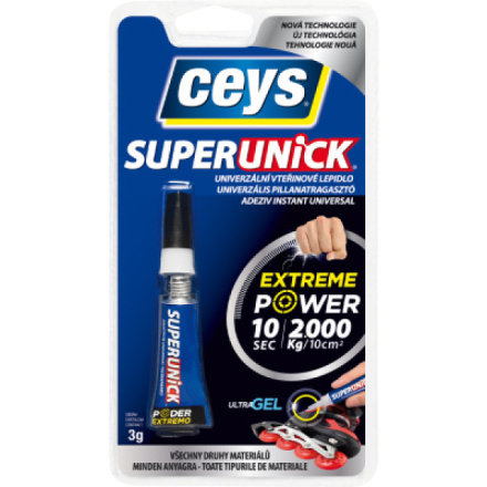 Ceys Superceys Unick gel univerzální vteřinové lepidlo 3 g