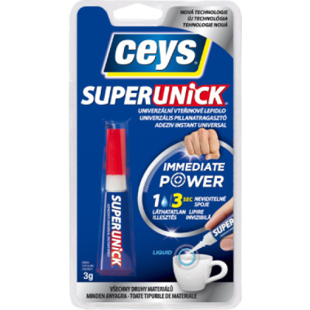 Ceys Superunick Immediate Power vteřinové lepidlo, 3 g