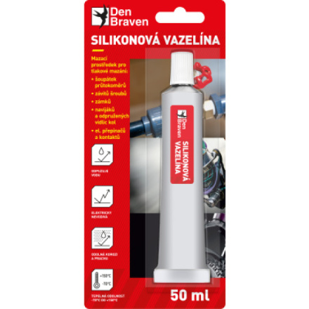 Den Braven silikonová vazelína, 50 ml