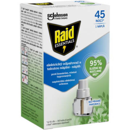 Raid Essentials náhradní náplň do elektrického odpařovače, 21 ml, 45 nocí