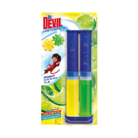 Dr. Devil Wc blok Lime Twister, 65 ml