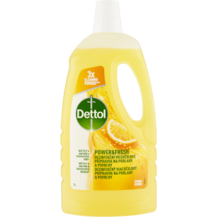 Dettol Power & Fresh Citron dezinfekční přípravek na podlahy a povrchy, 1 l