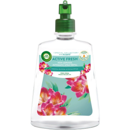 Air Wick Active Fresh Kvetoucí frézie a Eukalyptus nádradní náplň do difuzéru, 228 ml