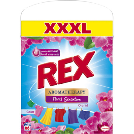 Rex prací prášek Aromatherapy Orchid Color 66 praní, 3,96 kg