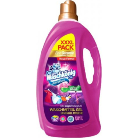 Waschkönig prací gel Universal Lavender 166 dávek, 5 l