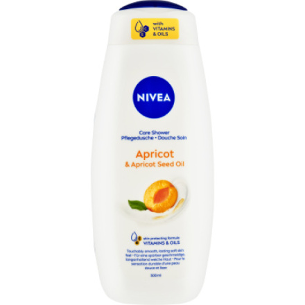 Nivea Apricot & Apricot Seed Oil Pečující sprchový gel, 500 ml