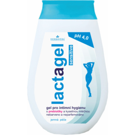 Herbavera intimní gel Sensitive s prebiotiky, 250 ml