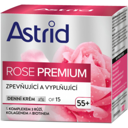 Astrid Rose Premium 55+ zpevňující a vyplňující denní krém OF15, 50 ml