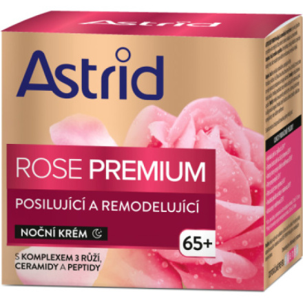 Astrid Rose Premium 65+ posilující a remodelující noční krém, 50 ml