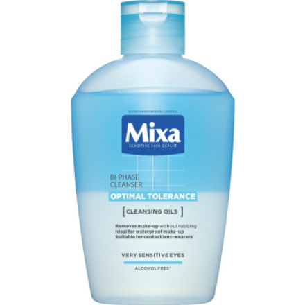 Mixa Sensitive Skin Expert dvoufázový odličovač očí, 125 ml