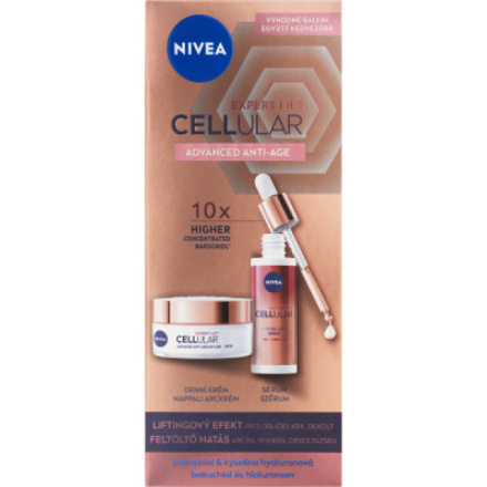 Nivea Cellular Expert Lift 3 zónové sérum, 30 ml + denní krém, 50 ml