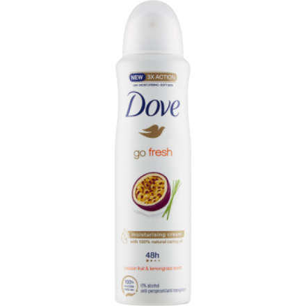 Dove antiperspirant Go Fresh Marakuja a citronova tráva, 150 ml deospray