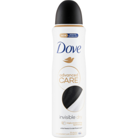 Dove Advanced Care Invisible Dry antiperspirant ve spreji 150 ml deospray
