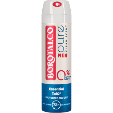 Borotalco Men deodorant Pure Clean Scent, 150 ml deospray