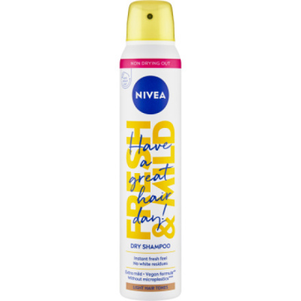 Nivea Fresh & Mild suchý šampon pro světlý tón vlasů, 200 ml