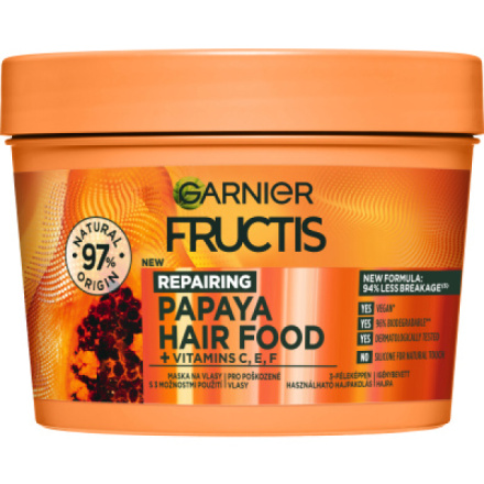 Garnier Fructis Hair Food Papaya maska na vlasy, 400 ml