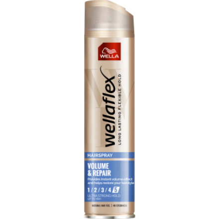 Wellaflex lak na vlasy Volume and Repair (5), 250 ml