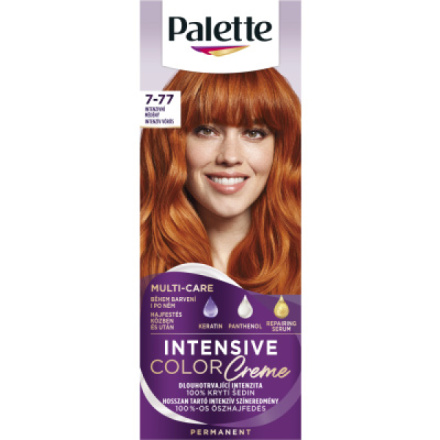 Schwarzkopf Palette Intensive Color Creme, barva na vlasy, 7-77 intenzivní měděný, 50 ml