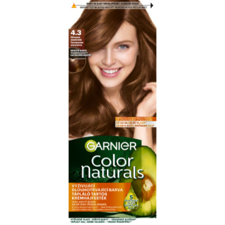 Garnier Color Naturals barva na vlasy, přirozená zlatohnědá 4.3