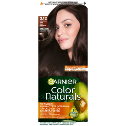 Garnier Color Naturals barva na vlasy, ledová tmavě hnědá 3.12