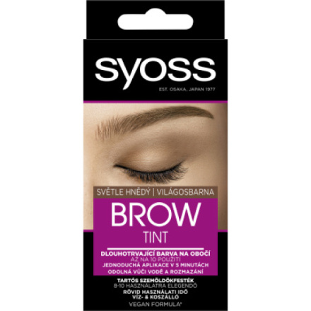 Syoss Brow Tint barva na obočí Světle hnědý, 17 ml