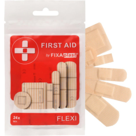 Fixaplast First Aid Flexi Classic mix náplastí, 24 ks